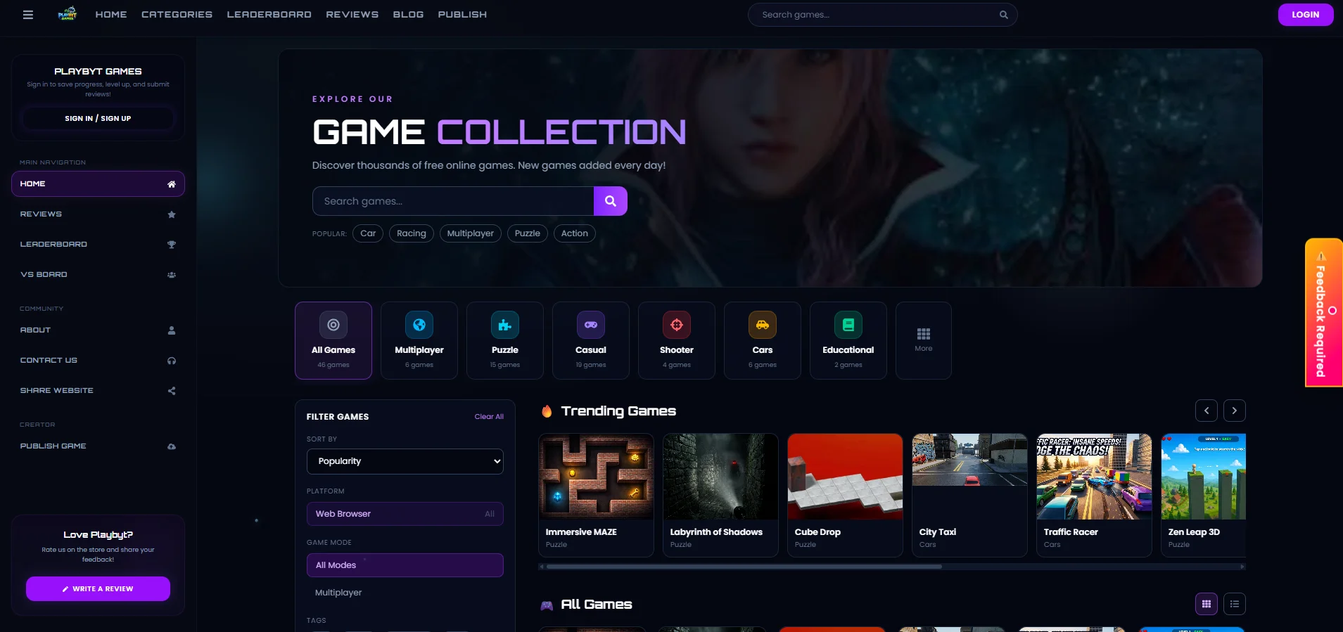 PlayByt game store platform