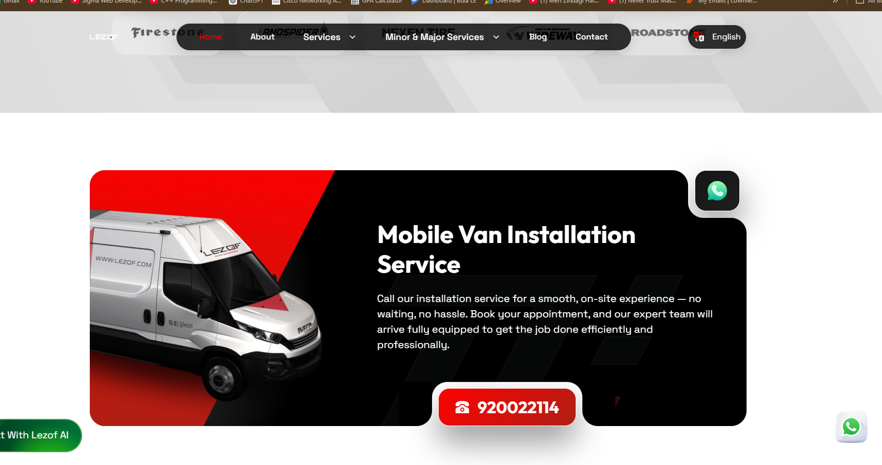 Lezof automotive services experience